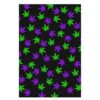 Purple & Green Marijuana Leaves Wrapping Paper (24in x 36in) - Image 2