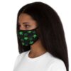 Green Cannabis Leaves Face Mask (Fitted) - Image 4