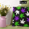 In This House We Consume Cannabis Throw Pillow (Faux Suede) - Image 2
