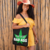 Plant-Based Bad Ass Canvas Tote Bag (Black)