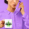 Plant-Based Bad Ass Coffee Mug - White (11oz) - Image 8