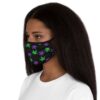 Purple & Green Cannabis Leaves Face Mask (Fitted) - Image 7
